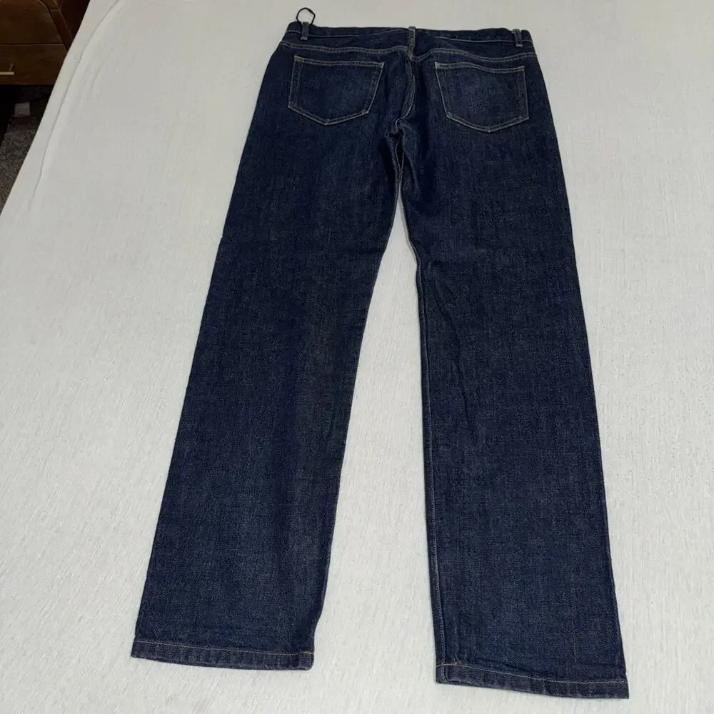 APC New Standard-straight Selvedge Denim Jeans Men 35x32 Button Fly NWOT